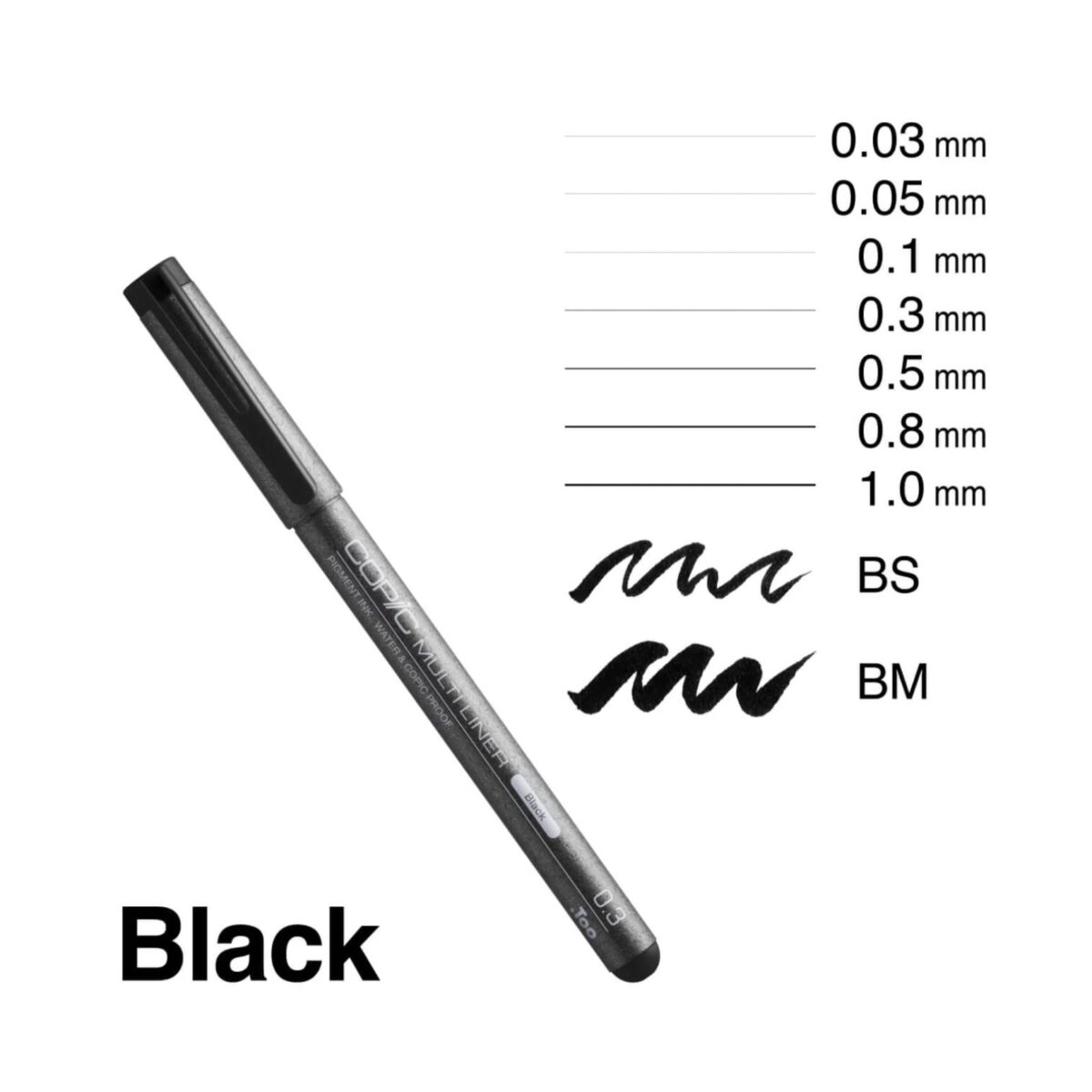 Set Copic Multiliner Negro B2 - Imagen 2