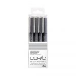 Set 4 rapidografos gris frío Copic