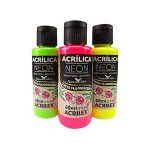 Pintura Acrílica Neon Acrilex 60ml