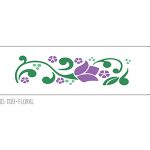 Stencil Floral Acrilex