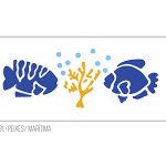 Stencil Peces