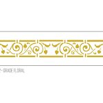 Stencil Grado Floral