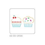 Stencil Cupcake
