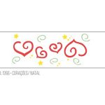Stencil Corazones de Navidad