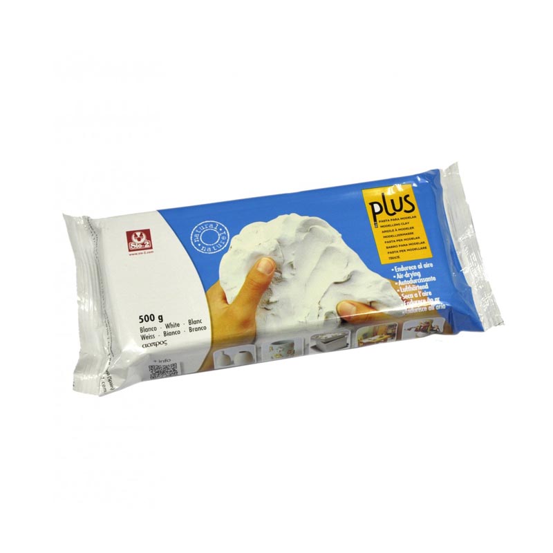 Arcilla para Modelar de Secado al Aire Premium – Blanco – 500