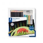 Set Negro y Blanco Staedtler