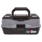 Caja plástica 1 bandeja negra Artbin