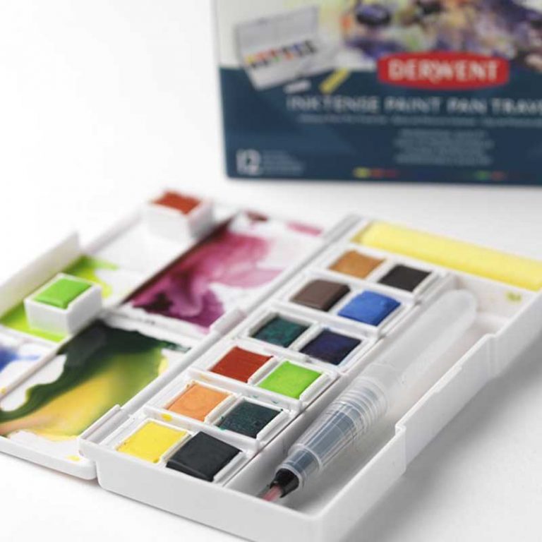Inktense Paint Pan Travel Set Palette 01 Derwent ARTEA