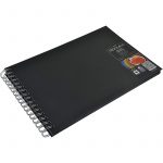 Black Drawing Book Landscape Spiral Bound Fabriano