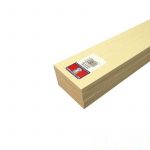 Hoja basswood 3/8 x 3 x 24
