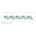 Stencil Tribal Flores Acrilex