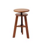 Taburete de dibujo de madera con altura ajustable