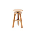 Taburete de dibujo de madera con altura ajustable – Natural