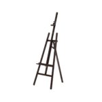 Caballete de Pintura en Forma de A de Pino – Negro