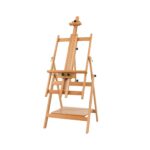 Caballete de arte grande tipo H ajustable