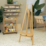 Caballete de artista grande ajustable de madera Meeden - Imagen 2